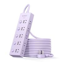 88VIP：奥睿科 3c认证10插位独立开关分控插排 梦幻全长1.7米
