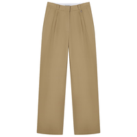 Teenie Weenie小熊秋季休闲宽松长裤质感时髦通勤裤子时尚女士 卡其色 155/XS