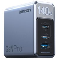 航嘉（Huntkey）高能S140Pro 140W氮化镓充电器多口适用苹果电脑笔记本小米超级快充充电头大功率套装Pd多孔typec 【140W单体】钛空银