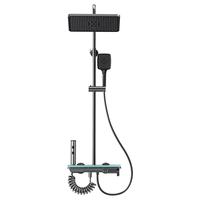 JOMOW淋浴花洒套装全铜恒温家用室增压沐浴2026一体式卫浴整套 3661B1-2枪灰色【智能恒温+水温实时显示】包安装拆旧