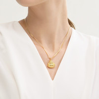 周生生大肚弥勒佛黄金吊坠 生生有礼笑口常开足金金佛挂坠73536P计价 5.31克(含工费130元)