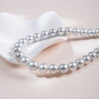 阮仕珍珠 澳白海水珍珠全珠链 S925银正圆极强光