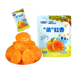 小鹿蓝蓝 蒸”红杏干儿童休闲零食果脯蜜饯宝宝水果干红杏干/原味/68g 蒸红杏干