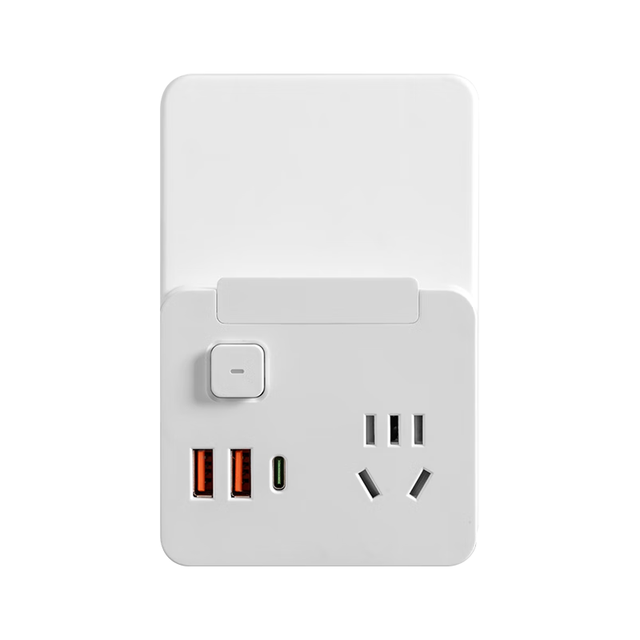 苏士赫尔摩 电源转换器插座,86型多功能一转多插头 - 2USB+Type-C充电，总控墙面插座扩展