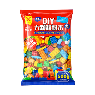 星涯优品 大颗粒积木桌补充包拼装儿童玩具500g男女孩3-6-12岁