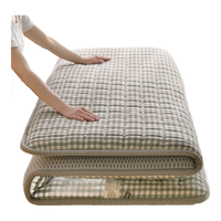 罗兰家纺A类色织全棉水洗棉棉花褥子双人床垫软垫家用纯棉床护垫防滑床褥 LN