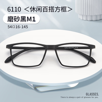  winsee/万新 防蓝光 近视眼镜架 万新防蓝光1.74超薄镜片  配万新防蓝光1.74超薄镜片 久森6110磨砂黑M1
