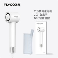飞科高速吹风机家用负离子护发速干电吹风筒 皓月白收纳套装