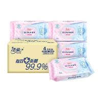 洁柔 卫生湿巾80片*4包 99.9%杀菌率