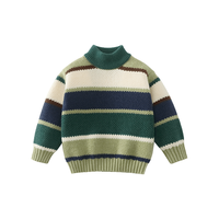 【半高领撞色】毛衣男童女童毛衣春宝宝中大童装儿童毛衣针织衫