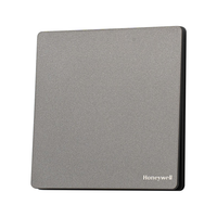 霍尼韦尔(Honeywell)开关插座面板超薄无框 哑光亲肤86型 一开多控 睿翼T3云雾灰