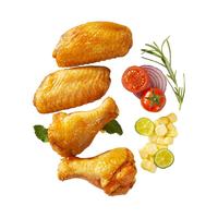 玖兴爆汁烤翅追剧夜宵小吃翅中翅根半成品即食鸡翅空气炸锅 【混合尝鲜】 翅中*12+翅根*12