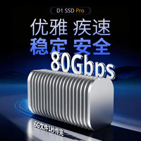 铁威马80Gbps硬盘盒M.2 NVMe移动硬盘盒兼容雷电5/4 USB4 适用Mac mini M4电脑SSD扩容 D1 SSD Pro D1 SSD Pro-80Gbps硬盘盒