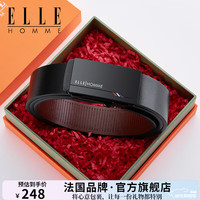 ELLE HOMME 男士皮带男真皮无牙自动扣腰带 哑光款 105cm