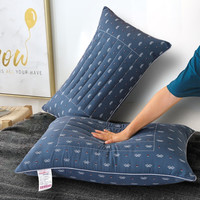 铭殿阁 荞麦枕头 成人护颈椎枕芯 一对装 单人学生双人两用枕 家用枕头