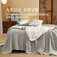 百丽丝 A类加厚雪尼尔毛毯 晚月灰 70cm×100cm