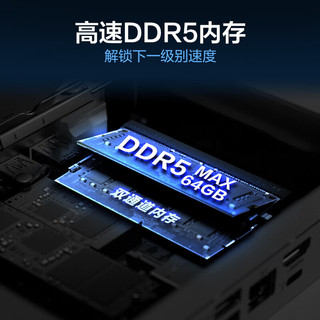 华硕（ASUS）华硕PN54商用办公家用mini迷你主机NUC小机箱电脑 (AMD AI 7-350 16G 512G Win11 WIFI)台式机 锐龙AI 7-350 16G内存+256G固态