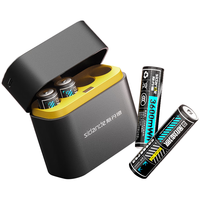 斯丹德5号充电锂电池4仓4粒快充套装1.5V五号充电器适用智能门锁/游戏手柄/摇控器/血压计/玩具/话筒等
