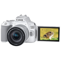  Canon/佳能 vlog 单反相机套装+18-55镜头+小痰盂镜头  双镜头套机 18-55mm 银色 F3.5