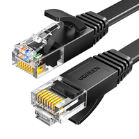 UGREEN 绿联 NW102 六类CAT6 千兆扁网线 8m 黑色