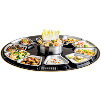 CHIGO/志高 多功能 暖菜板+电磁炉+自动旋转餐桌转盘