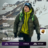 喜马拉雅 雨崩鹅绒服700蓬90绒-25°C徒步穿越抗寒保暖防风鹅绒服秋冬外套 草木绿 700蓬90鹅绒-25°C