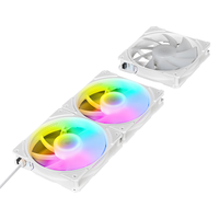 玩嘉模组风积木风扇 白色正向 3个 12CM水冷机箱风扇 三联包/无线材拼接/ARGB神光同步/PWM温控