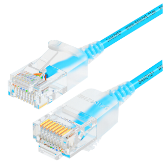 山泽 SZL-9005 超六类CAT6A 万兆网线 0.5m 蓝色