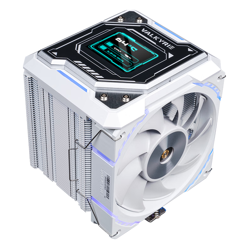 VALKYRIE/瓦尔基里 焊接7热管铜底 CPU风冷散热器 2.4吋IPS液晶屏