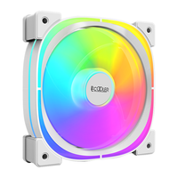 PCCOOLER 超频三 EF120 ARGB 120mm 机箱散热风扇 白色 单个装