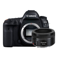  Canon/佳能 4K高清视频 全画幅单反相机套装+50mm 1.8定焦人像镜头+4K采集卡+散热器+专业三脚架  单镜头套机 50mm F1.8