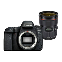 Canon 佳能 EOS 6D2 全画幅 数码单反相机 黑色 EF 24-70mm F2.8 II USM 变焦镜头 单镜头套机