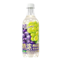 MAXX 特浓柠檬柚子多汁葡萄完熟白桃果汁微碳酸饮料汽水气泡水 【多汁葡萄】500ml*5瓶