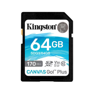 金士顿单反数码相机SD大卡高速储蓄卡CANVAS GO PLUS 高清4K录像A2V30U3适用佳能尼康索尼富士SDXC内存卡 金士顿SD蓝卡 512G 读取170mb/s写入90mb/s