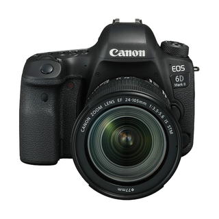 Canon 佳能 EOS 6D Mark II 全画幅 数码单反相机 黑色 EF 24-105mm F3.5 IS STM 变焦镜头 单镜头套机