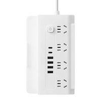 公正午纯铜插座带USB插排  耐高温可爬墙家用接线板排插/插座/插线板/接线板家用宿舍办公排插 八位插孔＋4USB+2Type-C 2.8米