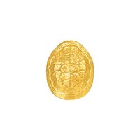 明牌珠宝富甲一方硬金串珠 黄金吉祥龟壳转运珠圣诞AFP1275