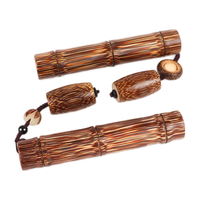 集祥阁    文玩龙血金丝竹棕玉竹老竹子冷门盘玩竹竹手把件竹子男士随身把玩 老金丝竹【素款】