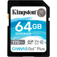 Kingston 金士顿 SDG3系列 SD存储卡 64GB(USH-I、V30、U3)