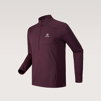 KAILAS FUGA凯乐石冬季户外登山徒步功能男款排汗速干衣越野跑山运动长袖T恤 朱砂色 M