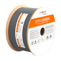 CHOSEAL 秋叶原 QS2605AT305 六类CAT6 千兆网线 305米 灰色