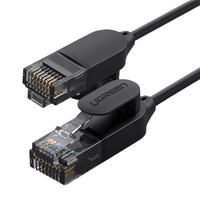 UGREEN 绿联 NW102 超六类CAT6A 万兆细网线 3m 黑色
