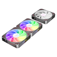 aigo 爱国者 L12 正叶版 ARGB 120mm 机箱散热风扇 灰色 3个装