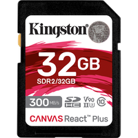Kingston 金士顿 SDR2系列 SD存储卡 32GB(UHS-II、V90、U3)