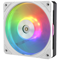 银昕（SilverStone）120mm Q120汉堡风扇 白色进风扇(上下双层结构/PWM/ARGB/加大叶框)