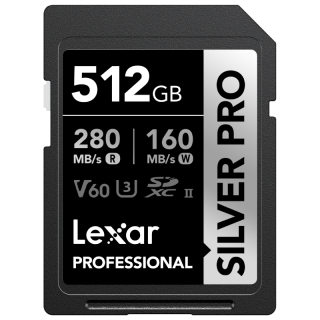 Lexar 雷克沙 SILVER PRO 存储卡 512GB（V60、U3、class10）
