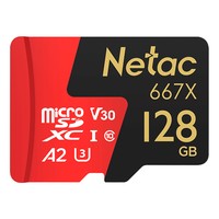 Netac 朗科 P500 超至尊 PRO Micro-SD存储卡 128GB（V30、U3、A2）