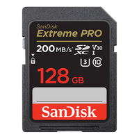 /闪迪 Sandisk 4K高清连拍 SD相机卡+读卡器 128GB