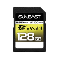 SUNEAST UHS-Ⅱ TLC V60 SD卡 128GB  4K视频拍摄高速相机存储卡 （读速280MB/s，写速150MB/s）