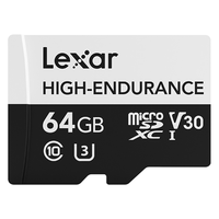 Lexar 雷克沙 HIGH-ENDURANCE MicroSD存储卡 64GB(UHS-I、V30、U3)